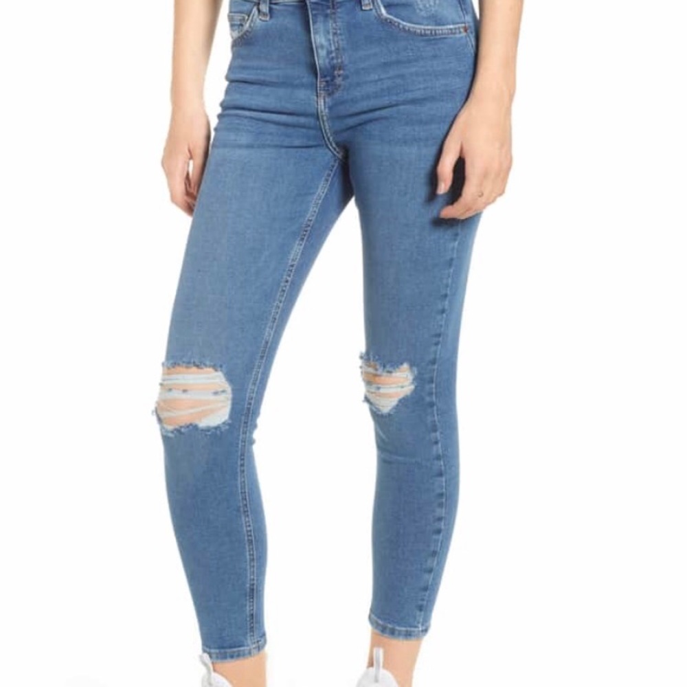 TOPSHOP Jamie Ripped Jeans